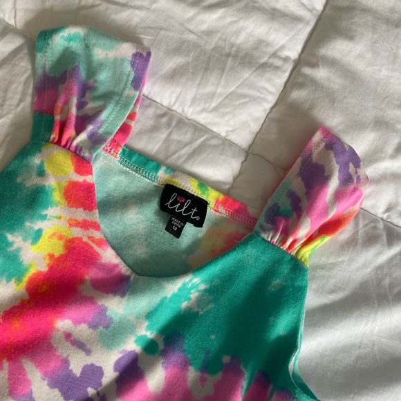 SOLD 🌟 Lilt | Girl's Tye Dye Spring Dress | Size 12 | Sweetheart - Picture 5 of 9